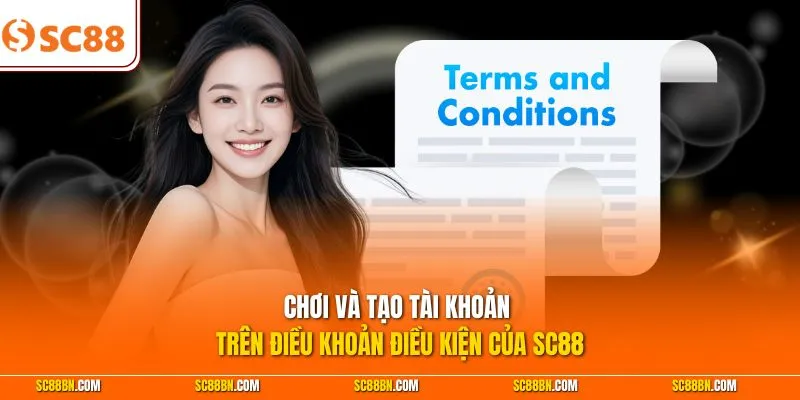 Chơi và tạo tài khoản trên điều khoản điều kiện của SC88