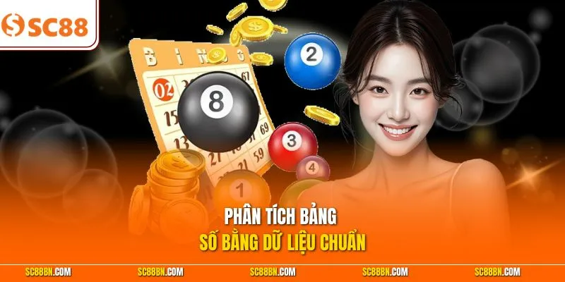 Phân tích bảng số bằng dữ liệu chuẩn